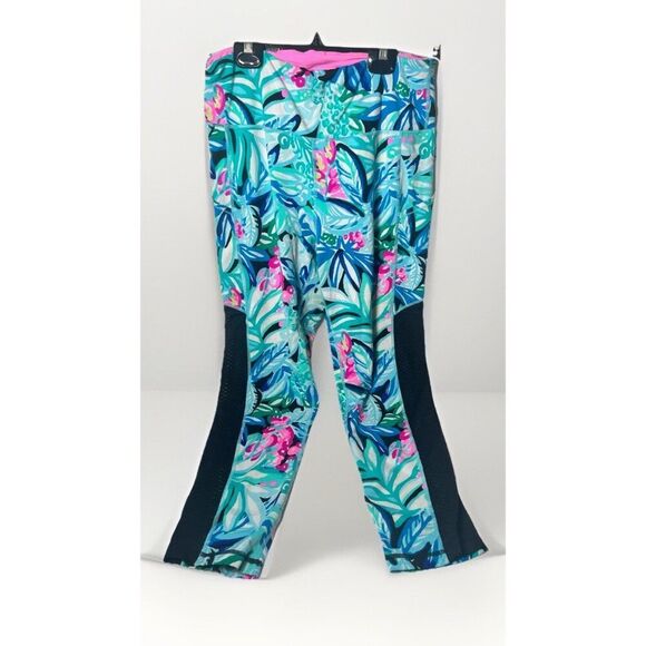Lilly Pulitzer Luxletic  Golf Pant Sz L Blue 001486 Womens - Picture 1 of 8